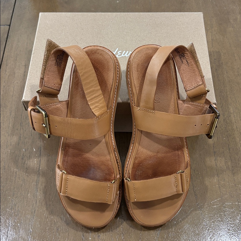 Madewell The Cady Lugsole Sandal Desert Camel Size 7.5 US - Picture 2 of 8